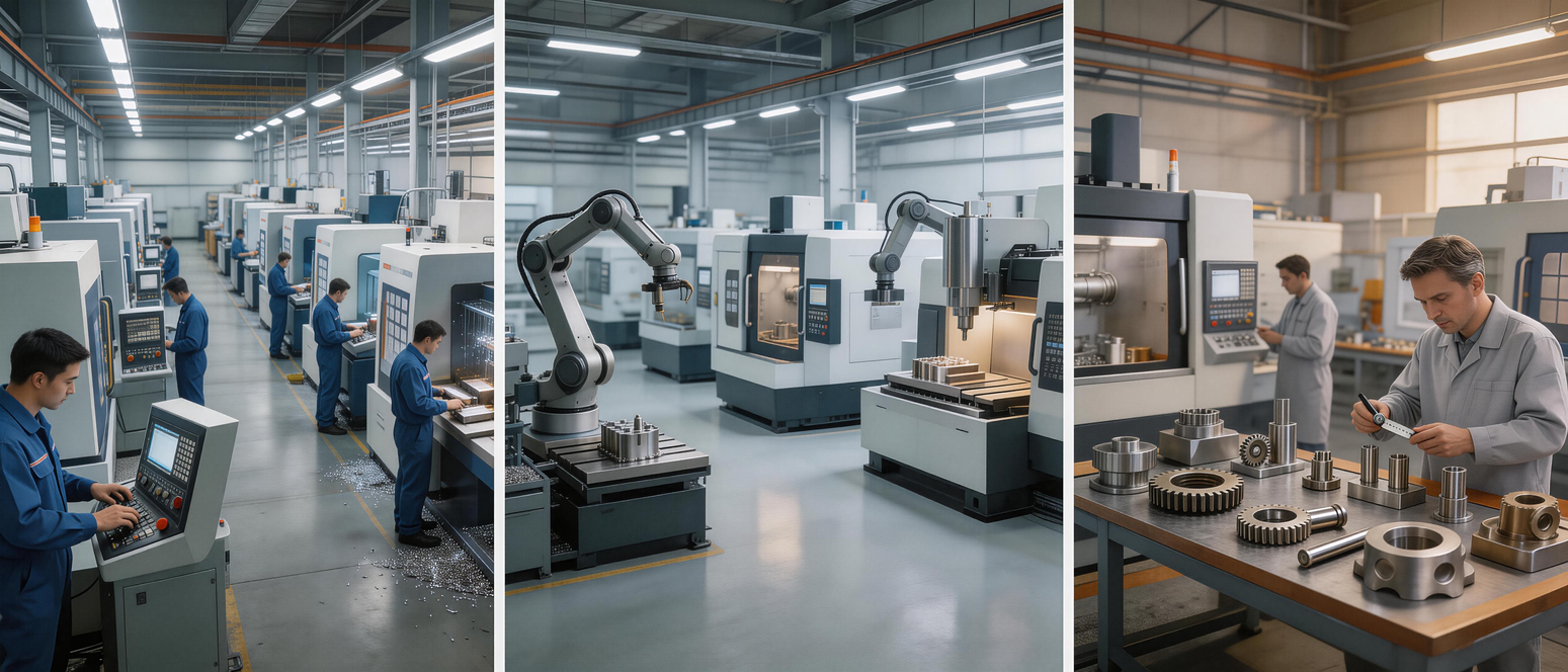 1cnc machining global comparison