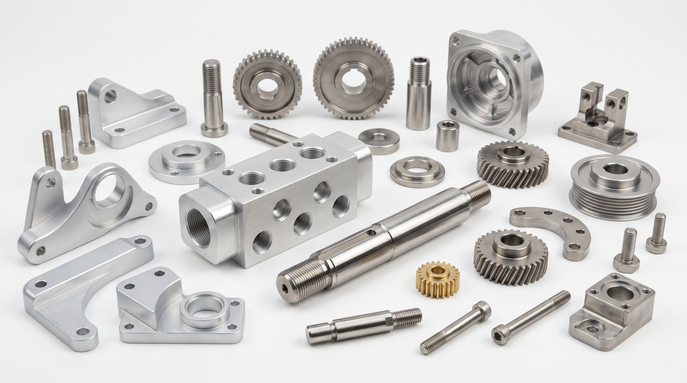 Studijski snimak preciznih CNC metalnih dijelova